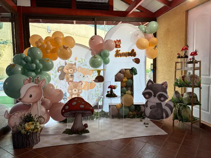 Decoración temática animales del bosque